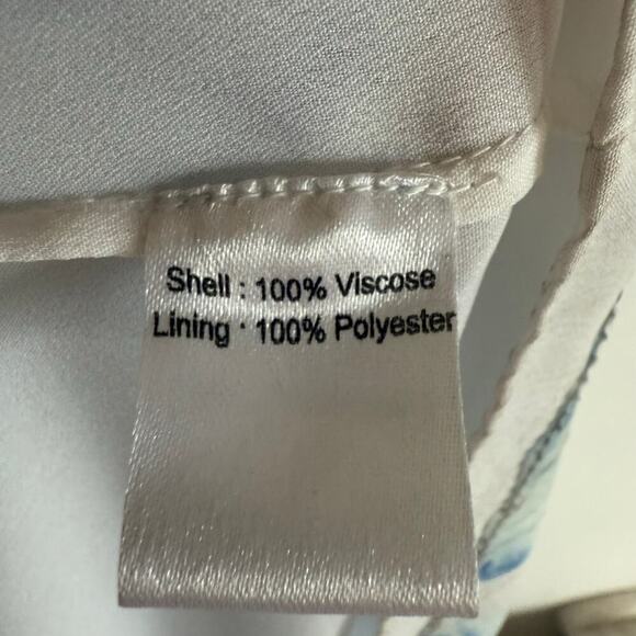 SAYLOR Annela Ultramarine Marble Halter Midi/Maxi Dress Cottagecore Prairie Sz L - Picture 9 of 11